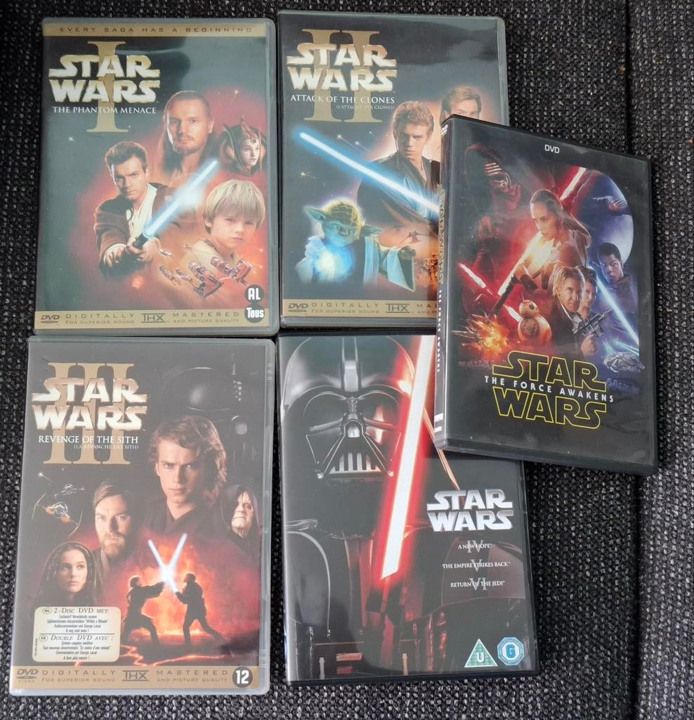 Star Wars DVD Collectie - 7 Delen, Cd's en Dvd's, Dvd's | Science Fiction en Fantasy, Gebruikt, Science Fiction, Vanaf 12 jaar