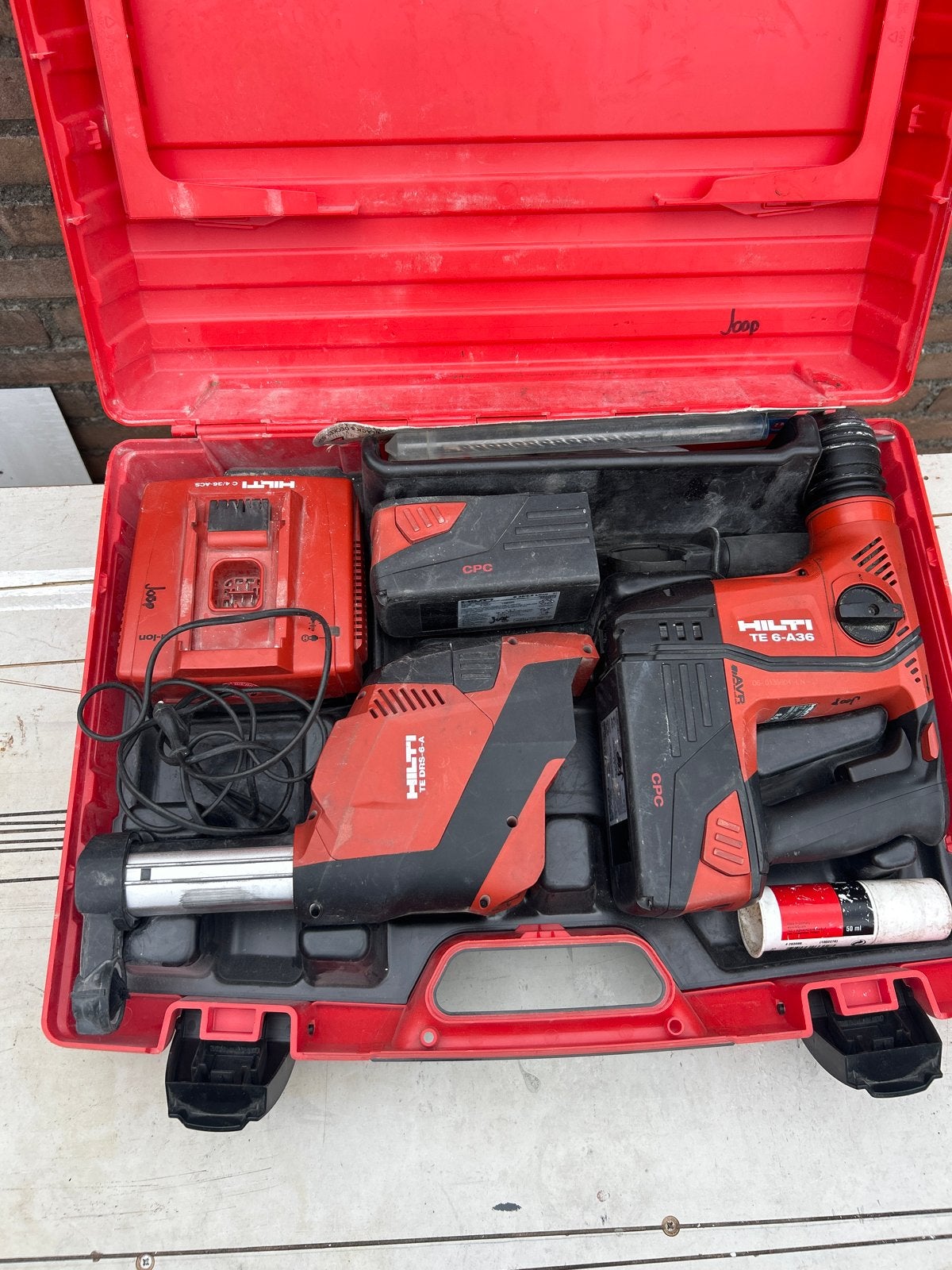 Hilti TE 6-A36 Boorhamer met DRS-6-A stofafzuiging, Boor- en/of Breekhamer, Ophalen of Verzenden, Klopboormechanisme, Gebruikt