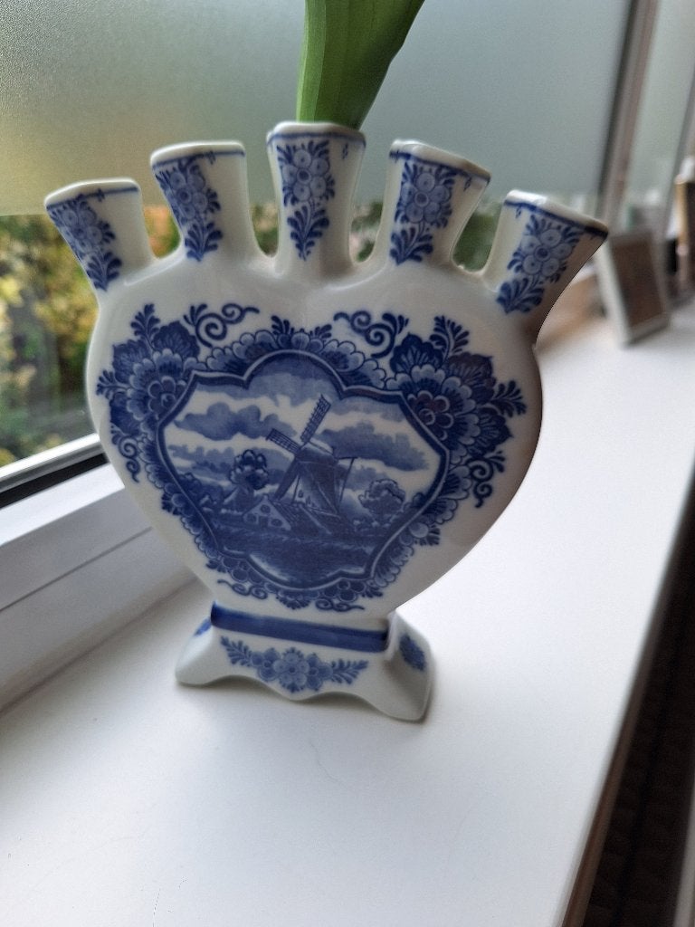 Delftsblauw tulpenvaas, Ophalen of Verzenden