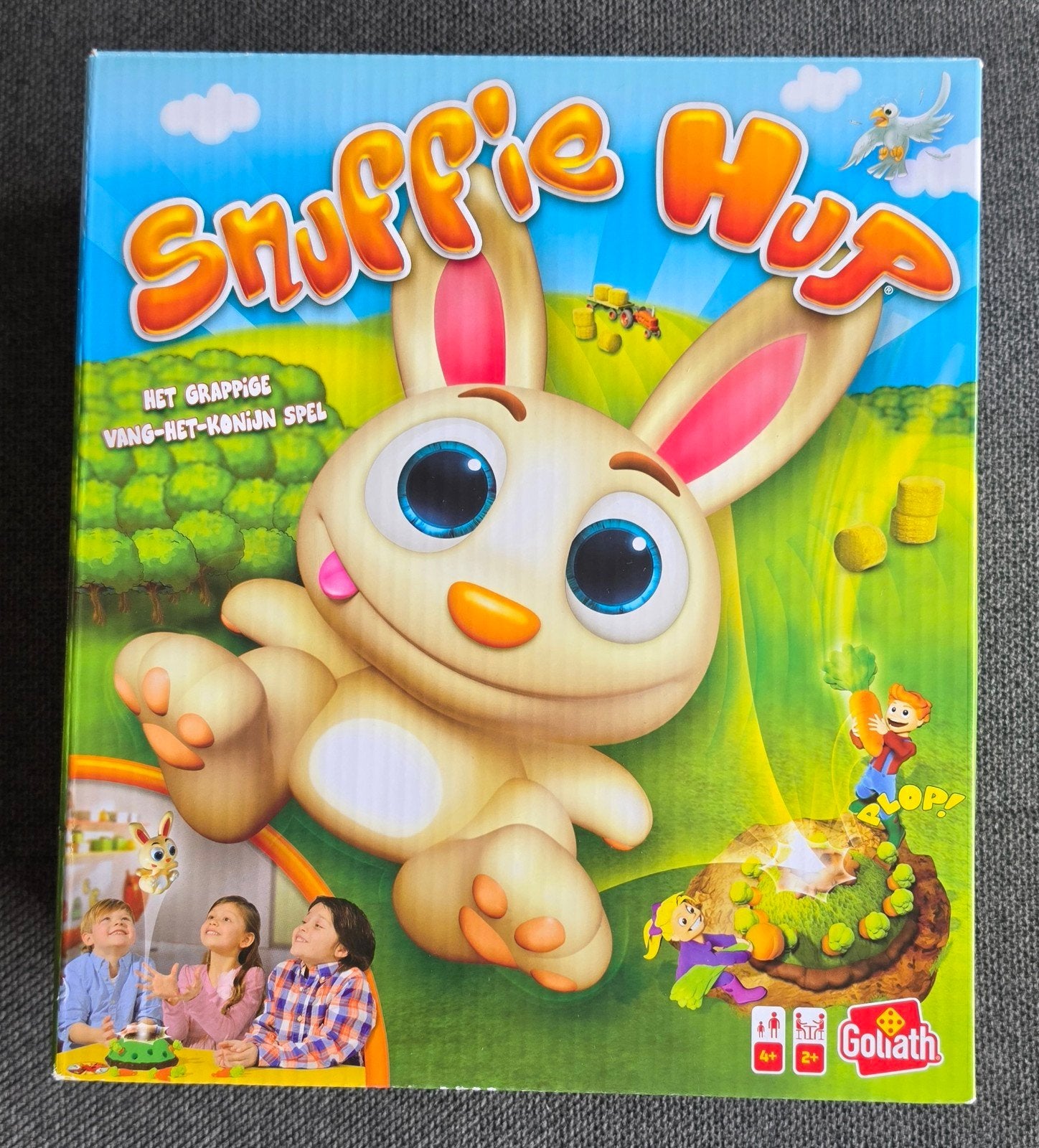 Snuffie Hup: Het Grappige Vang-het-Konijn Spel, Drie of vier spelers, Ophalen of Verzenden, Zo goed als nieuw, Goliath
