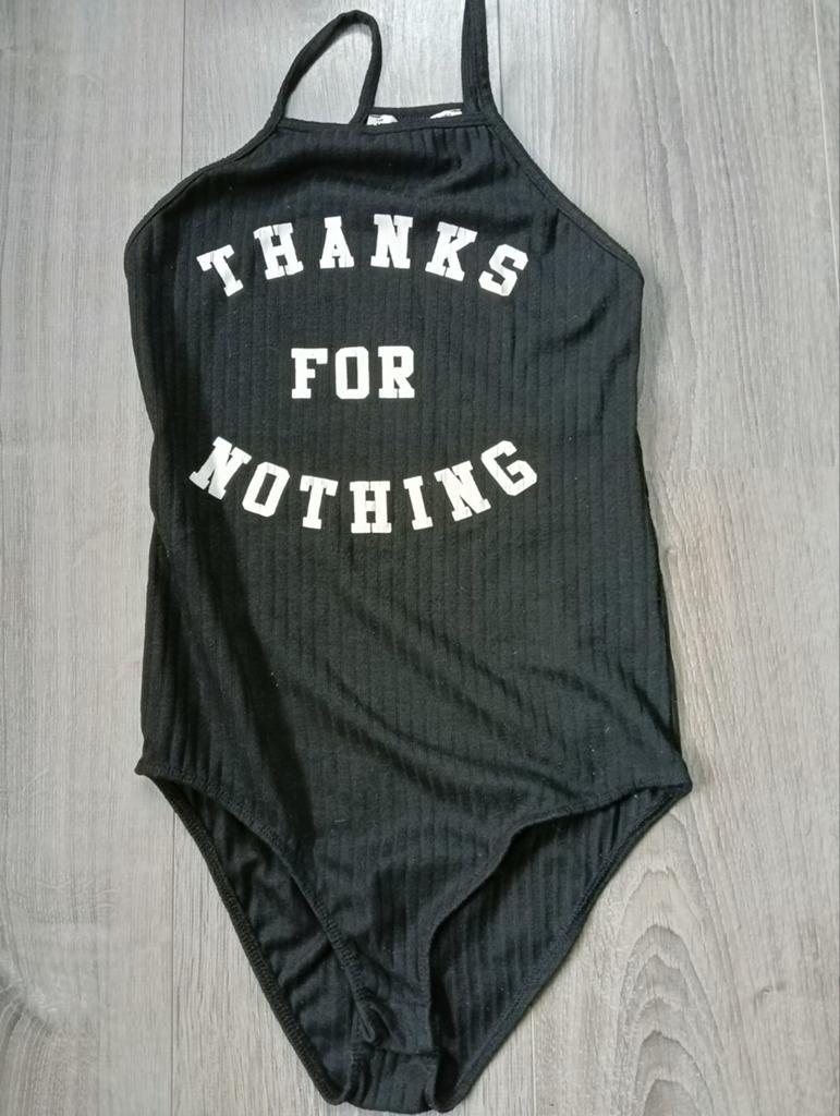 Body zwart/witte opdruk mt S/M van Pull& Bear, Kleding | Dames, Pull & Bear, Ophalen of Verzenden, Zwart, Body of Korset