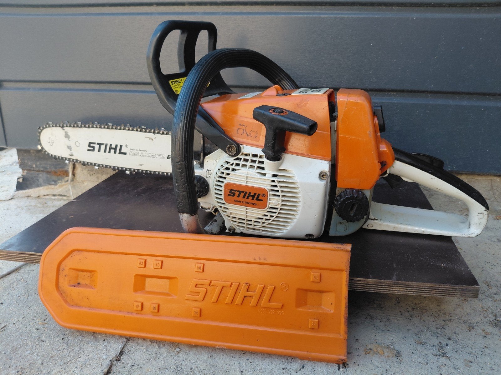Stihl 026 pro, met handvat verwarming, Doe-het-zelf en Verbouw, Gereedschap | Zaagmachines, Ophalen, Stihl, Gebruikt, 70 mm of meer