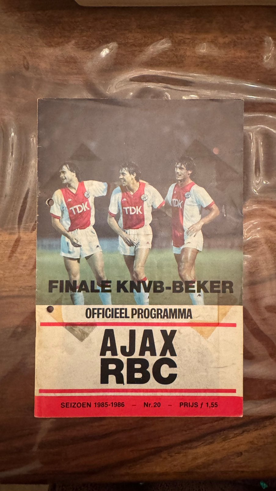 Programmaboekje Ajax - RBC 28-05-1986, Ophalen of Verzenden, Zo goed als nieuw, Balsport