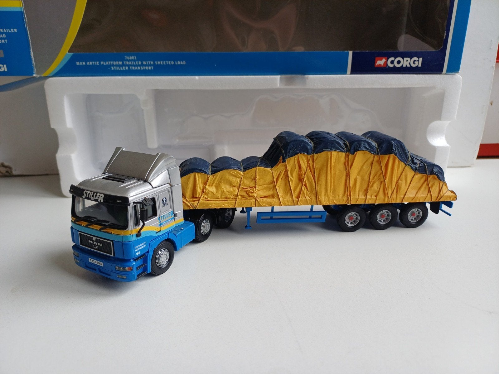 M.A.N Stiller transport 1:50 Corgi, Ophalen of Verzenden, Bus of Vrachtwagen, Corgi