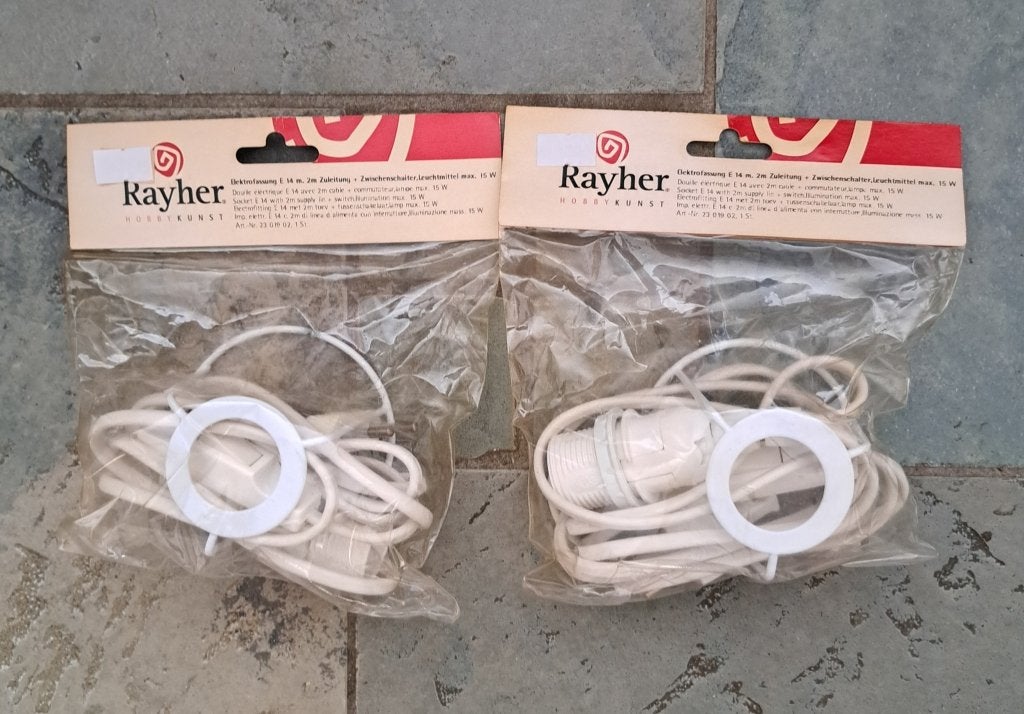 2x ELECTROFITTING E14, Ophalen of Verzenden, Nieuw, Overige materialen, Overige typen