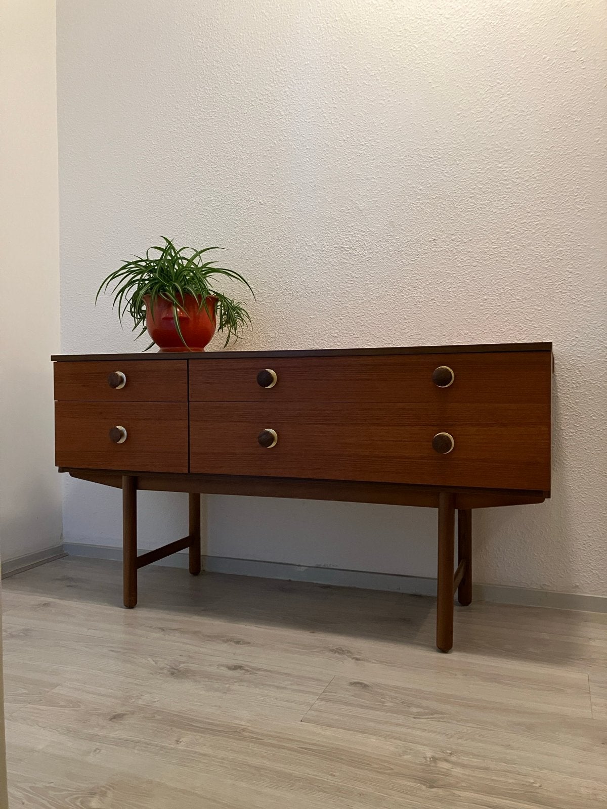 Vintage Dressoir Avalon Teakhout Jaren '60, Huis en Inrichting, Ophalen, Gebruikt, 100 tot 150 cm, Teakhout