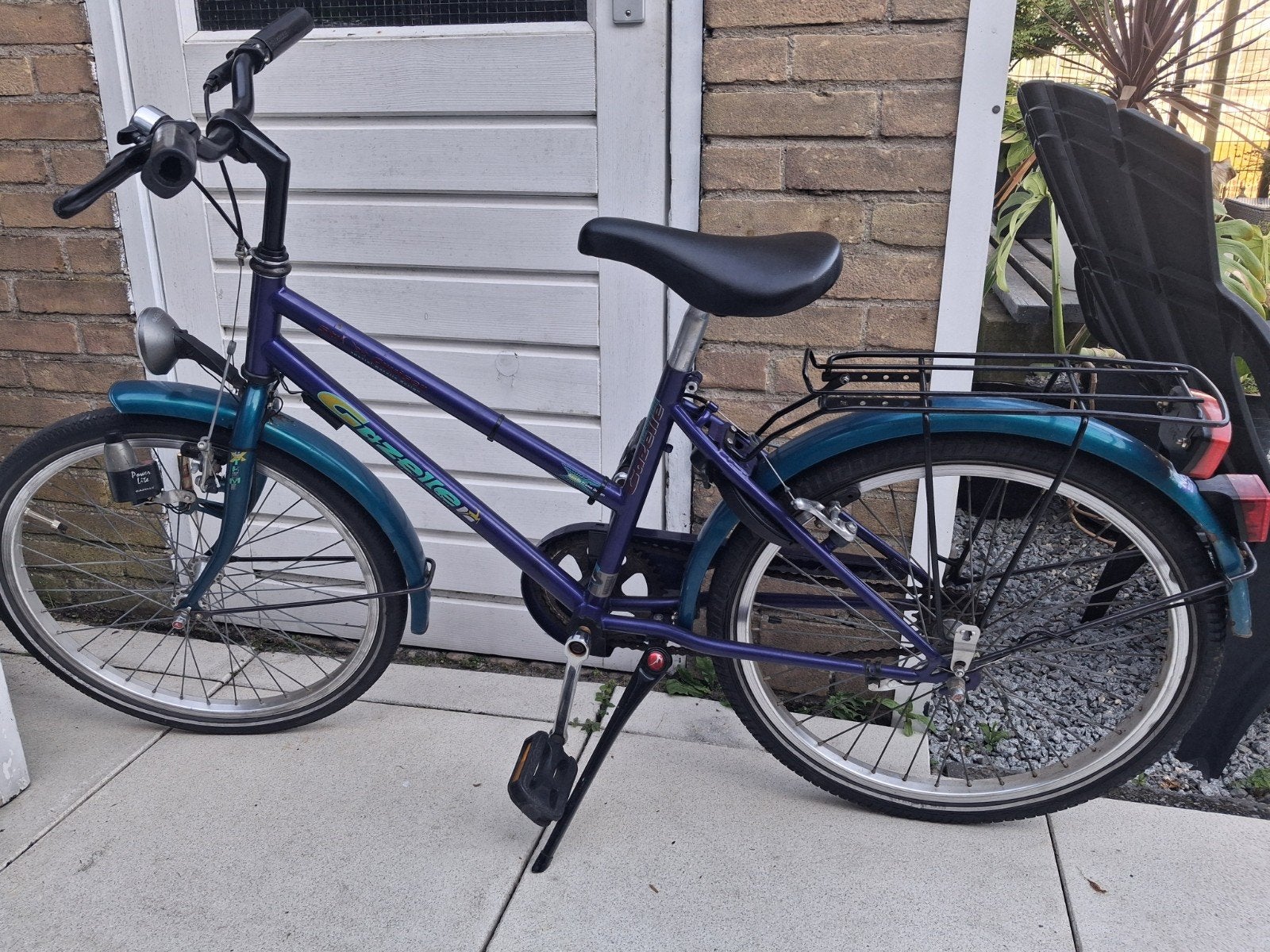 Gazelle kinderfiets, paars/blauw, 22 inch, Fietsen en Brommers, Fietsen | Dames | Damesfietsen, Minder dan 47 cm, Ophalen, Gebruikt