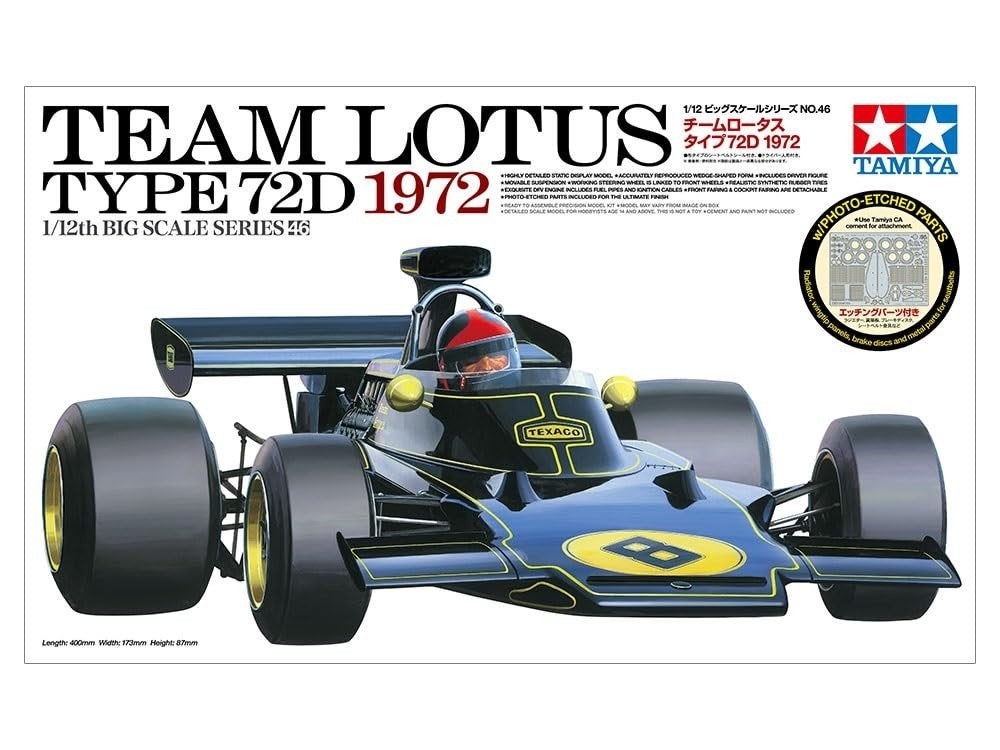 Tamiya Lotus Type 72D kit, Ophalen of Verzenden, Nieuw, 1:9 t/m 1:12, Auto