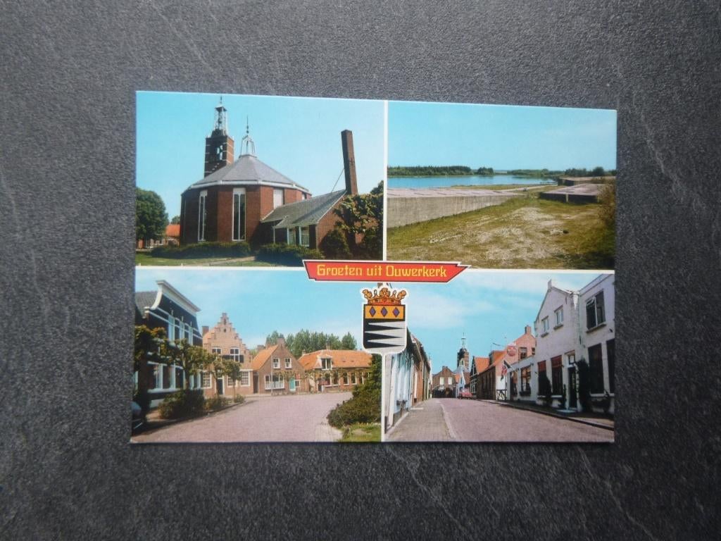 Ouwerkerk, kerk 1985, Verzenden, 1960 tot 1980, Gelopen, Noord-Brabant