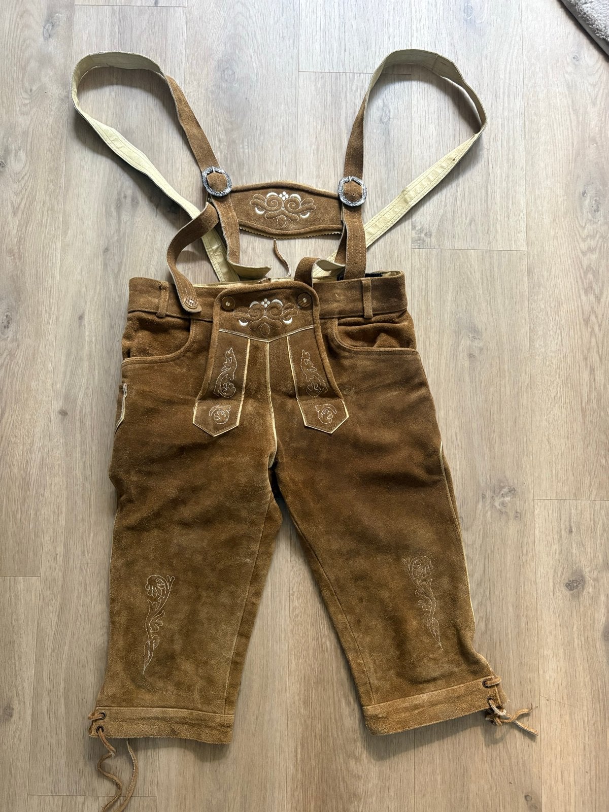 Lederhose echt leer - Oktoberfest / Tiroler feest, Ophalen of Verzenden, Nieuw, Maat 48/50 (M), Bruin