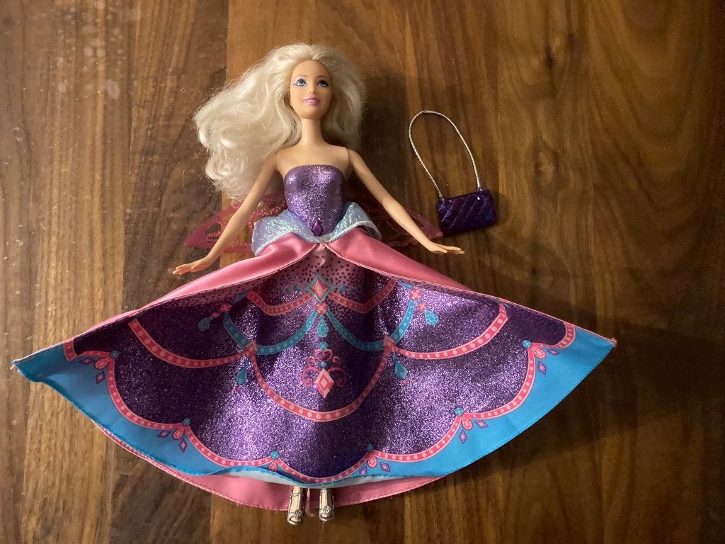Mattel barbie mariposa cantania prinses fee prinses vlinder!, Ophalen of Verzenden, Zo goed als nieuw, Barbie