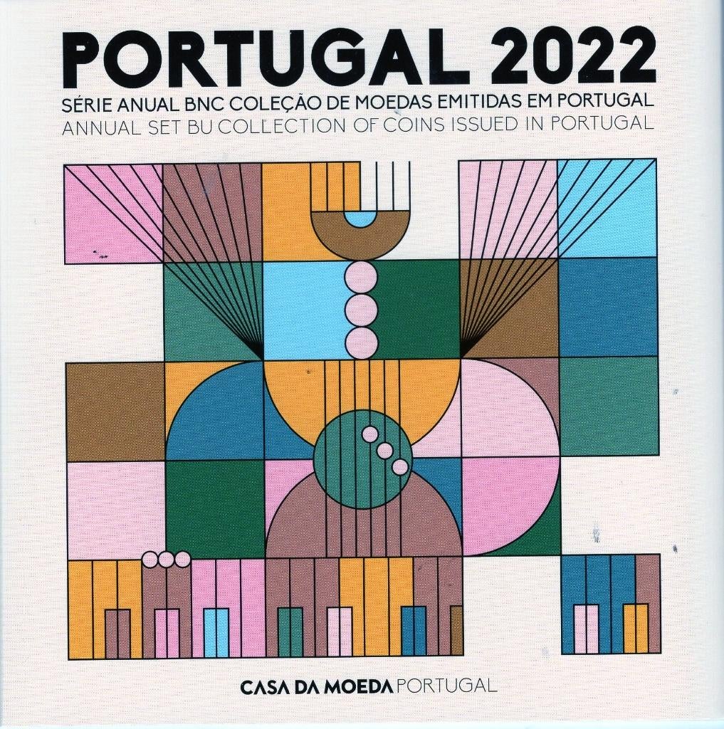 BU set Portugal 2022 -  1 cent t/m 2 euro - Blister, Verzenden, Portugal, Overige waardes, Setje