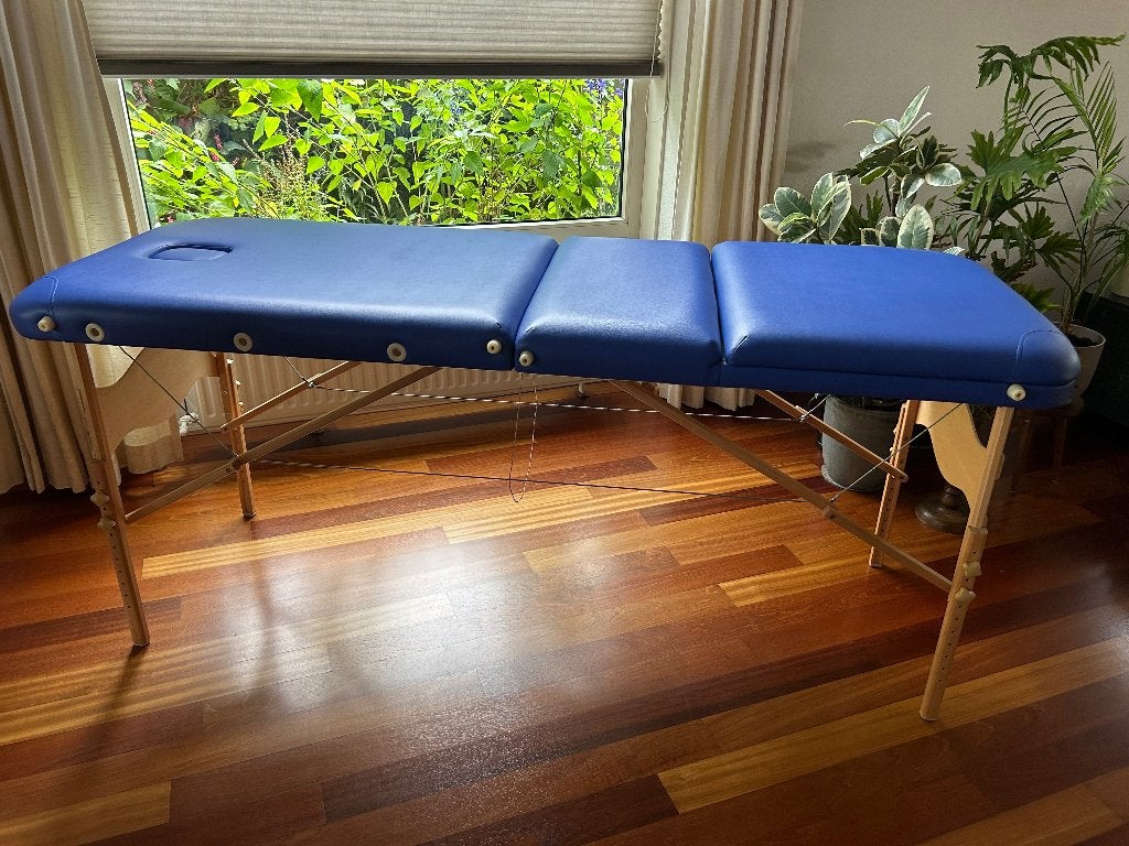 Massagetafel 3-delig inklapbaar – verstelbaar, Sport en Fitness, Ophalen, Zo goed als nieuw, Massagetafel