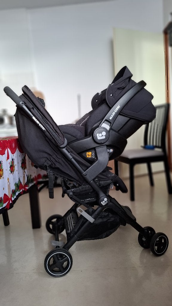 Maxi-Cosi Marble autostoel + Isofix en Lara2 kinderwagen, Ophalen, Verstelbare rugleuning, Gebruikt, Isofix