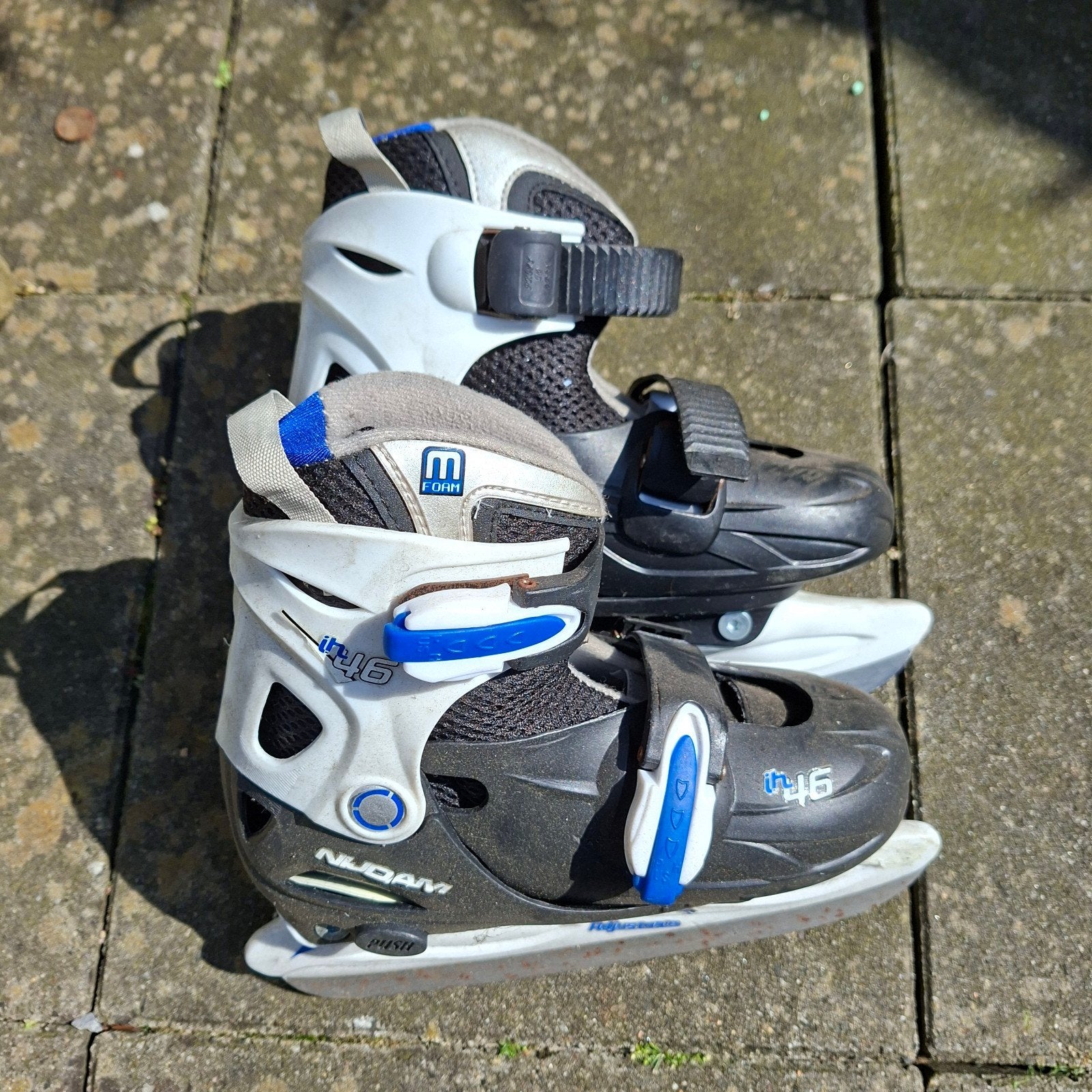 Nijdam verstelbare kinderschaatsen maat 30-33, Ophalen of Verzenden, Gebruikt, IJshockeyschaatsen, Nijdam