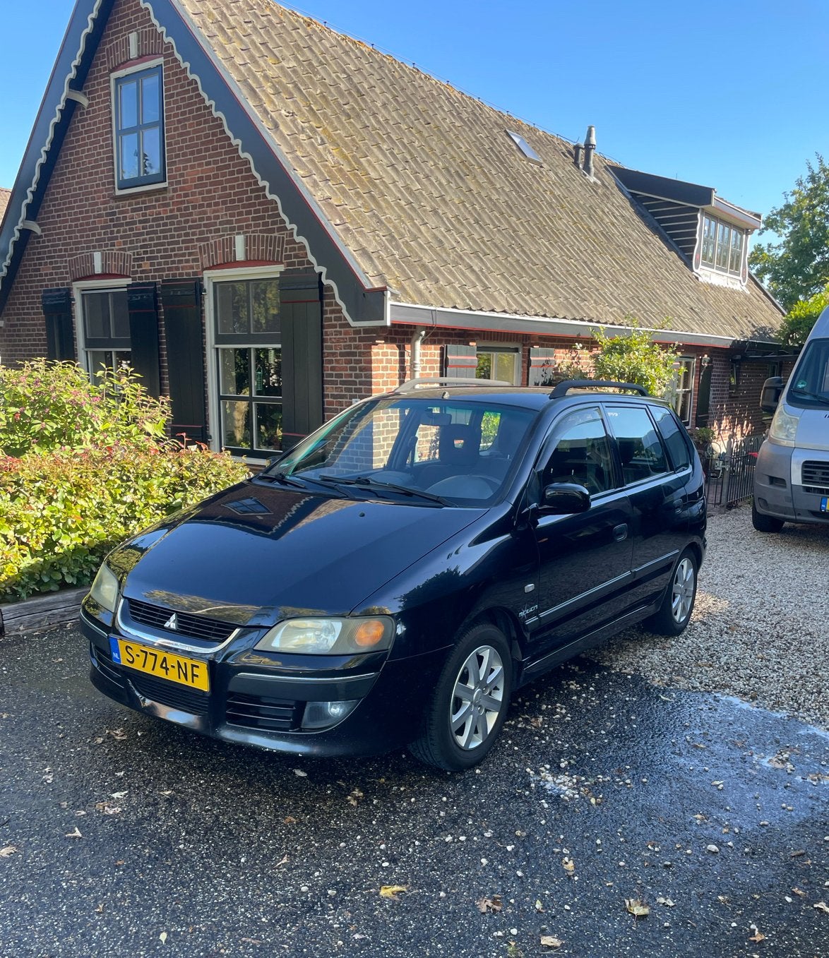 Mitsubishi 2004 Zwart Space Car LPG G 3 APK tm10-07-2027, Auto's, 1160 kg, Zwart, 98 pk, 1200 kg