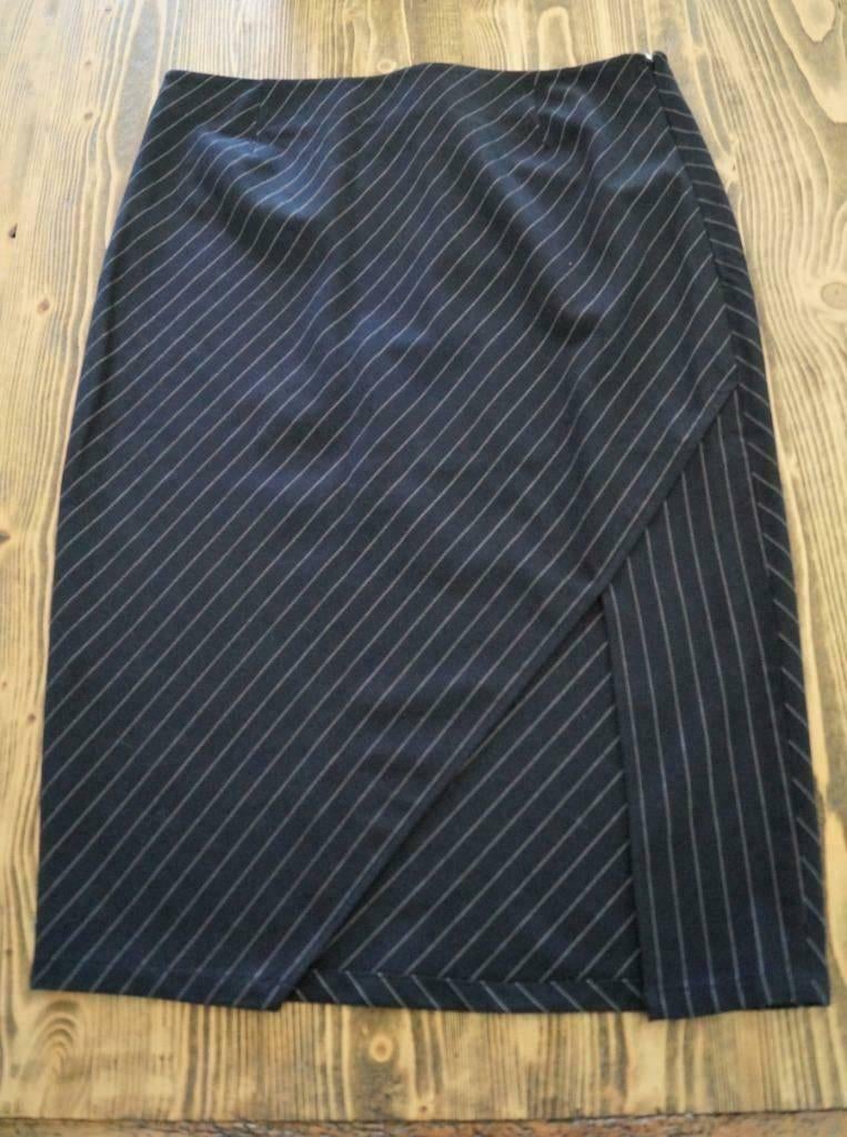 Nieuwe marine blauw wit gestreepte kokerrok maat 40, Kleding | Dames, Maat 38/40 (M), Blauw, Nieuw, Ophalen of Verzenden