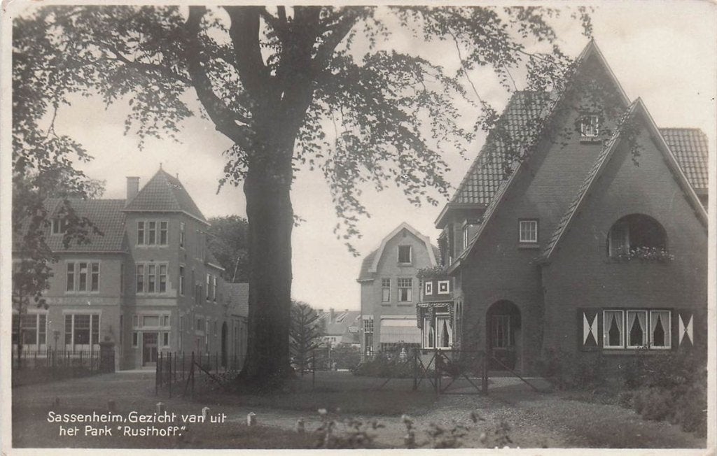 703-369-013 Sassenheim Gezicht Van Uit Het Park Rusthoff, Verzenden, Voor 1920, Zuid-Holland