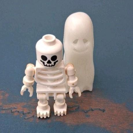 Vintage Lego spook en skelet, Ophalen of Verzenden, Gebruikt, Minifiguur, Lego
