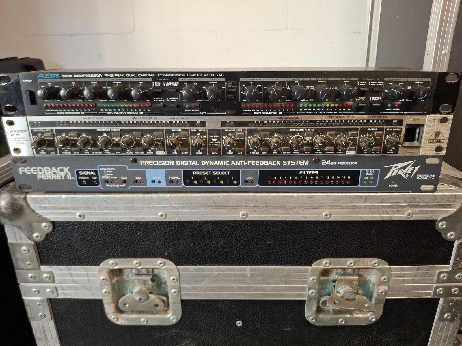 Te koop 3x Analoge rand apparatuur, Verzenden, Gebruikt, Compressor
