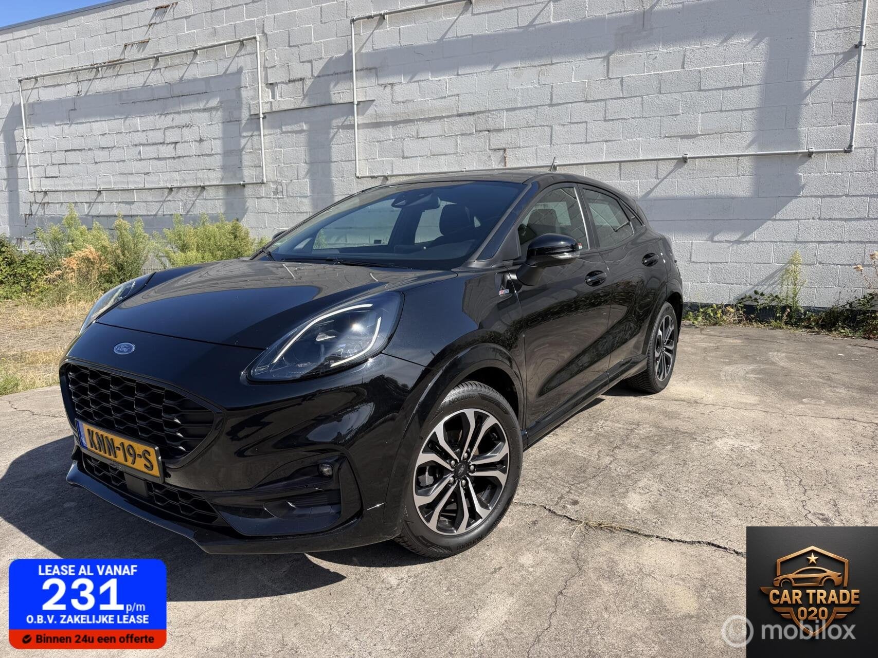 Ford Puma 1.0 EcoBoost Hybrid ST-Line LED|CARPLAY, Auto's, Voorwielaandrijving, Zwart, Bedrijf, Handgeschakeld