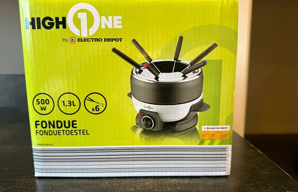 Nieuw in de doos: elektrische fondue set 6 personen, Ophalen of Verzenden, Nieuw, Elektrisch, Fondueset