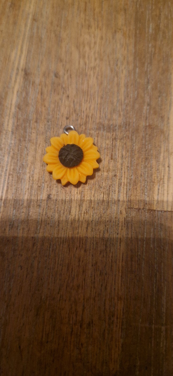 Zonnebloem Hanger - Geel en Bruin, Sieraden, Tassen en Uiterlijk, Overige materialen, Geel, Nieuw, Ophalen of Verzenden