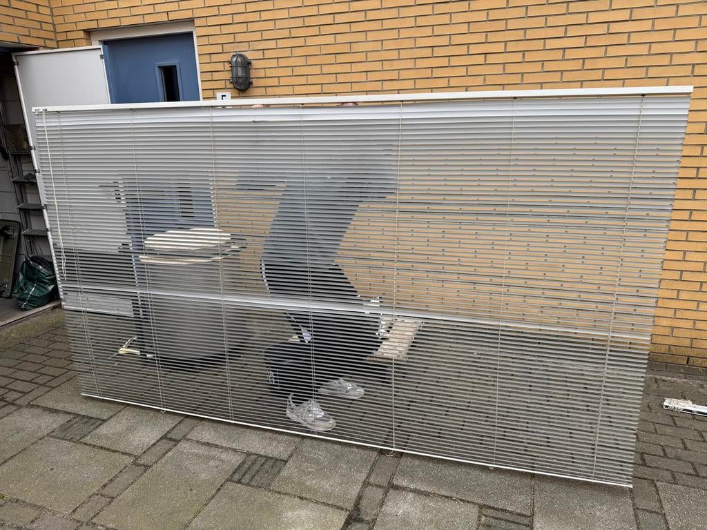 Witte horizontale jaloezie - 160x300 cm, Ophalen, Gebruikt, Wit, 150 tot 200 cm