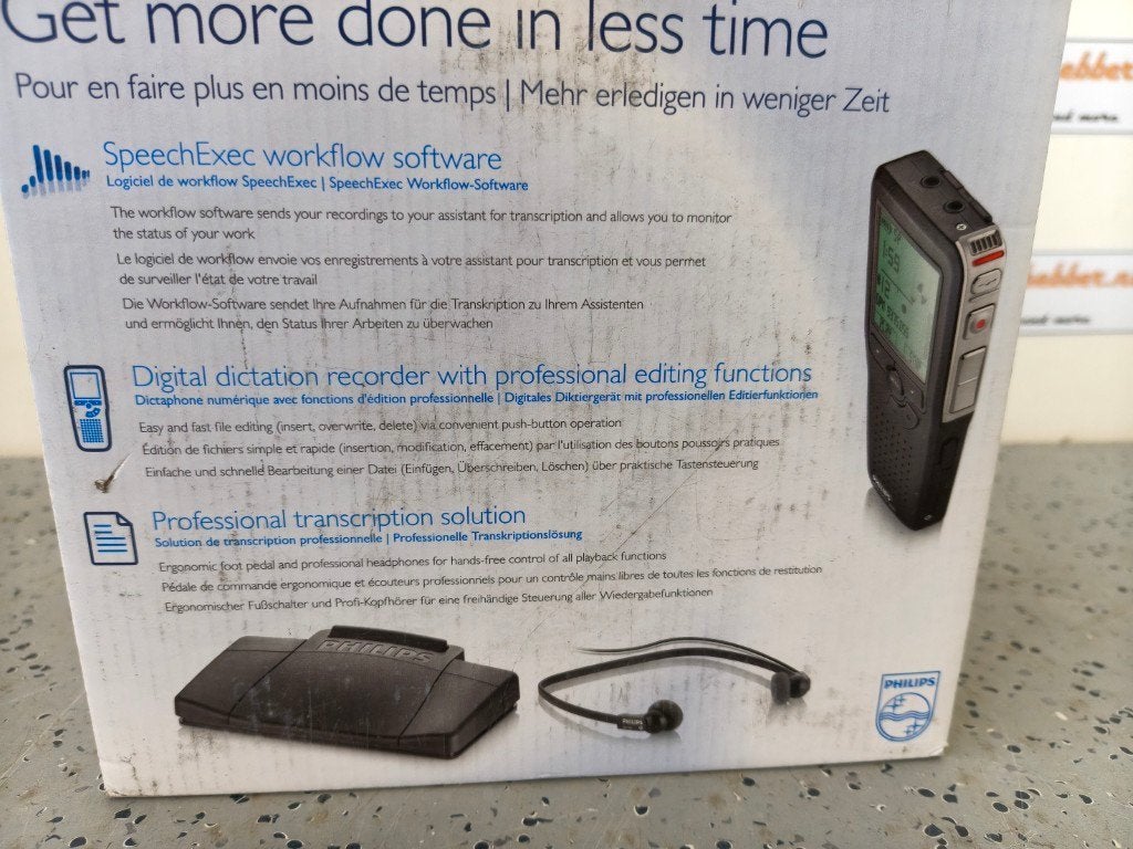 Philips LFH9399 DSS Pocket memo-dicteer en transcriptieset, Zwart, Nieuw, Ophalen of Verzenden, Apparaat