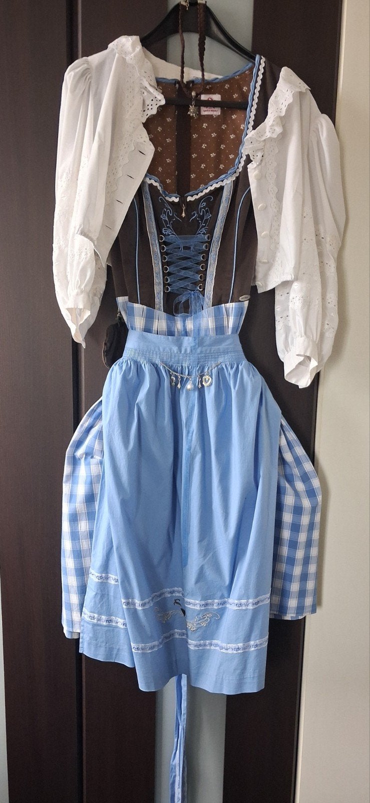 Spieth & Wensky Dirndl Maat 42, Ophalen, Bruin, Maat 42/44 (L), Zo goed als nieuw