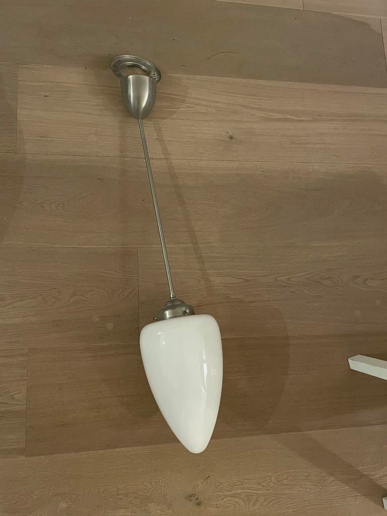 Mooie Art Deco hanglamp met opaalglas, Ophalen