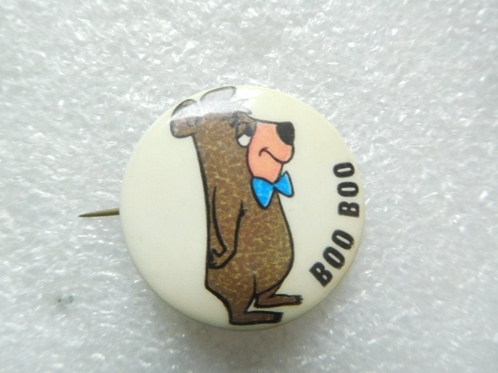 speldje / button Boo Boo, Ophalen of Verzenden, Gebruikt, Overige onderwerpen