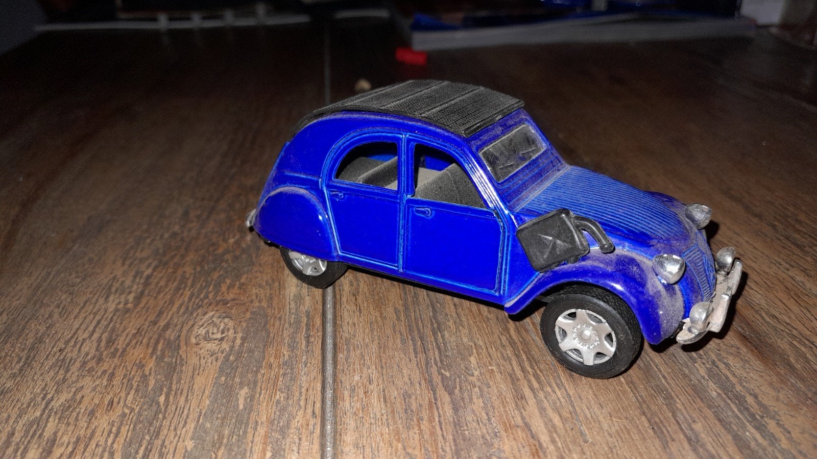 Blauwe Citroën 2CV Speelgoedauto - Gebruikt, Ophalen of Verzenden, Gebruikt
