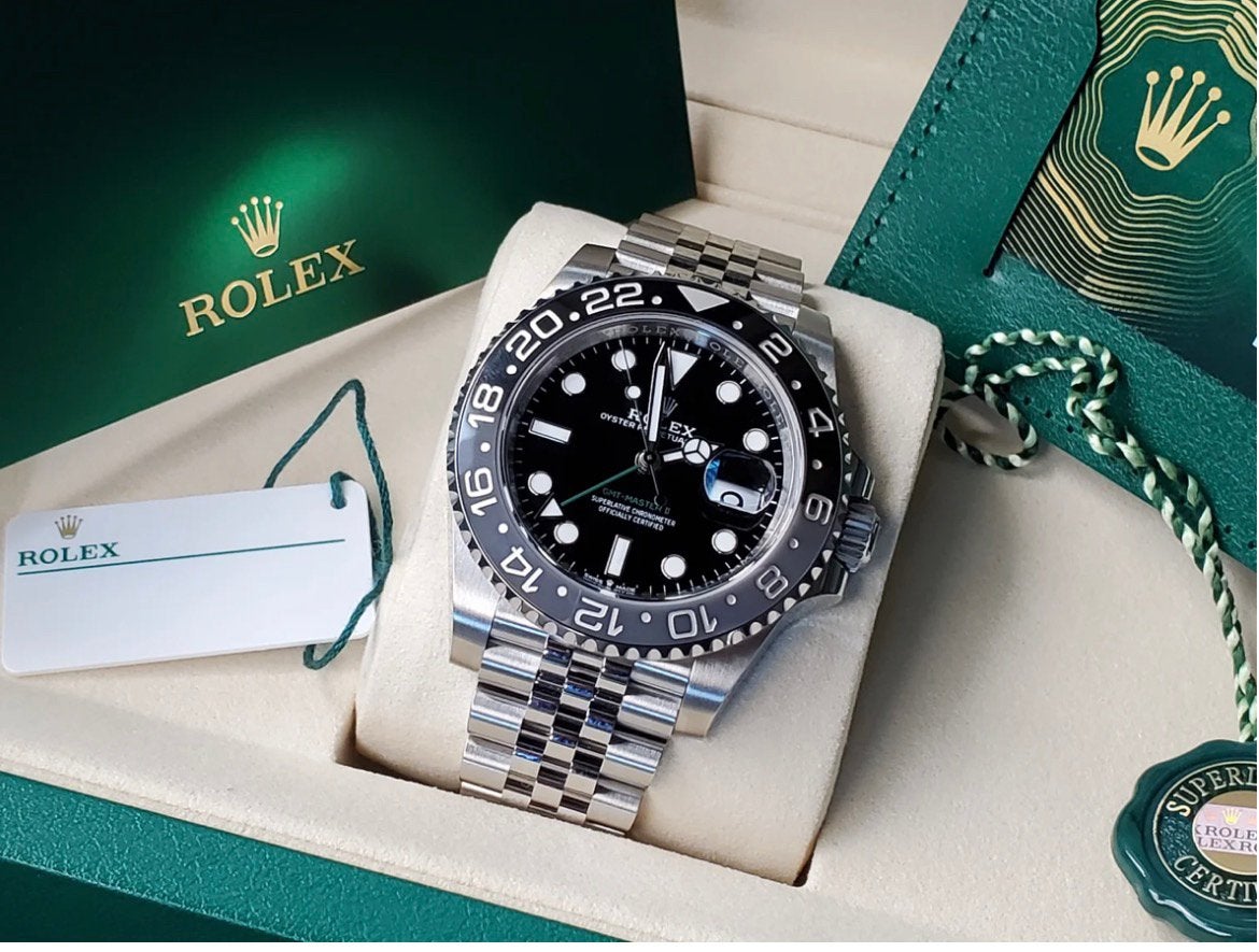 Rolex GMT2 Black Bezel. Nieuw, Sieraden, Tassen en Uiterlijk, Horloges | Heren, Staal, Polshorloge, Nieuw, Ophalen of Verzenden