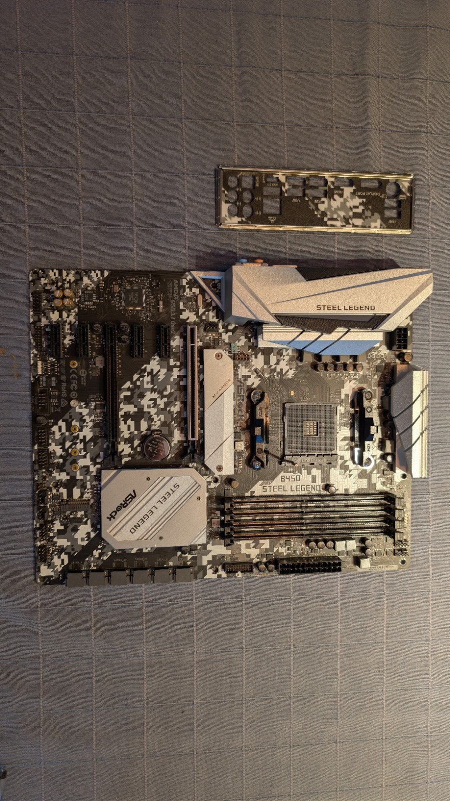 ASRock B450 Steel Legend Moederbord - AMD AM4, Ophalen, Gebruikt, DDR4, AM4