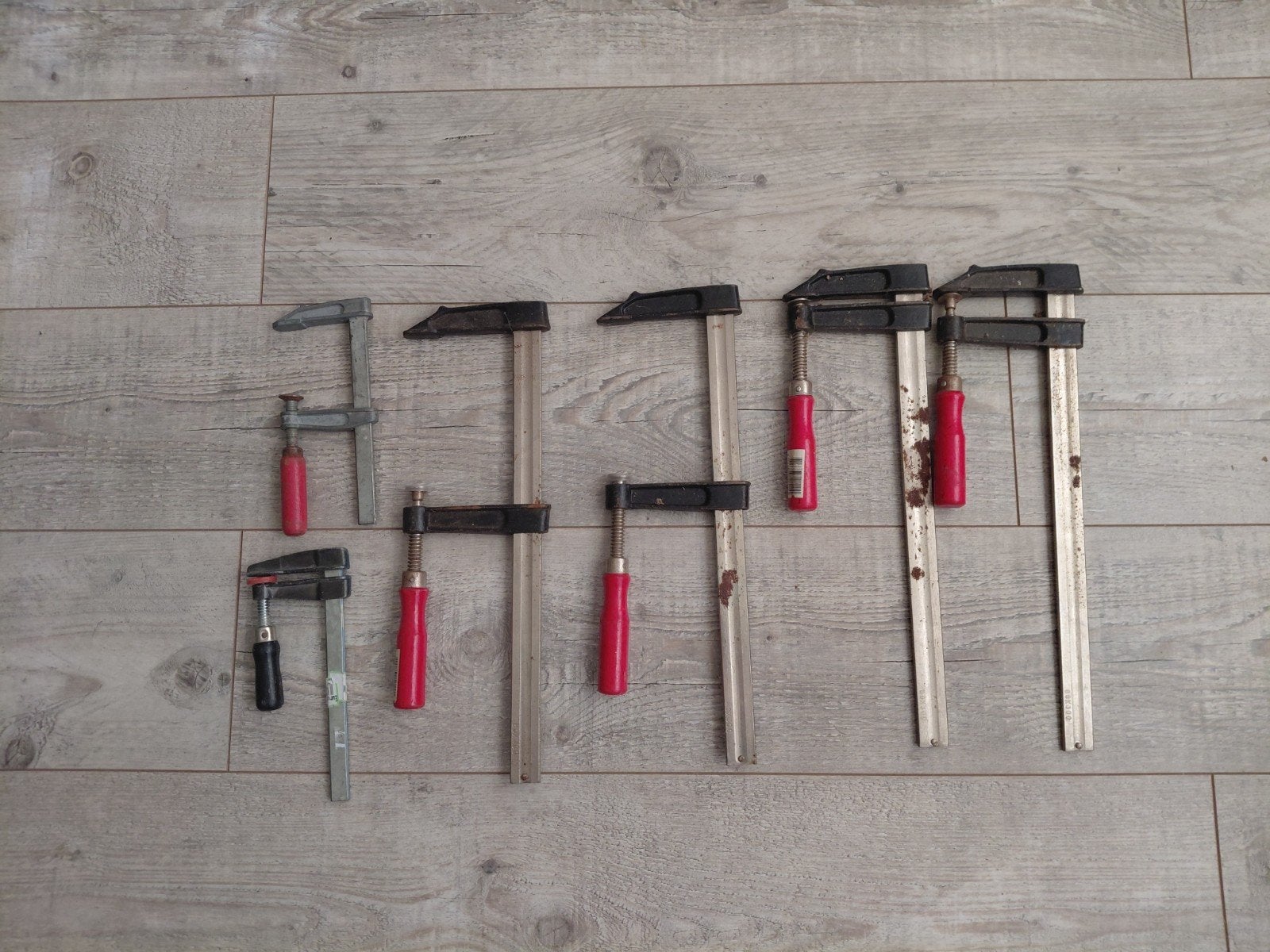 Diverse lijmklemmen - set van 6 stuks, Ophalen of Verzenden, Gebruikt, Klem