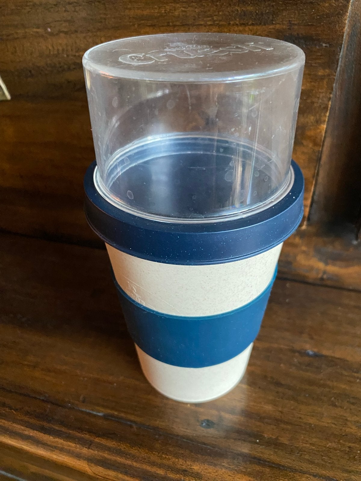 Quaker Cruesli On-the-Go Beker met apart bakje, Beige, Kunststof, Ophalen of Verzenden, Overige merken