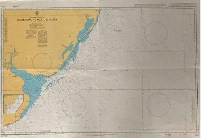 Zeekaarten en rivieren Zuid en Midden Amerika (incl. Carib), Ophalen of Verzenden, Gebruikt, Overige typen