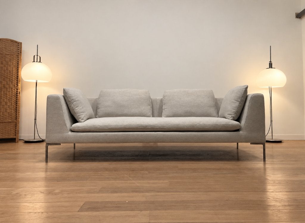 NIEUW B&B Italia Charles 3-Zits + GARANTIE | NP €9.500, Design Bank Bankstel Zetel 3-Zits B&B Italia, 75 tot 100 cm, Www.designplaats.nl