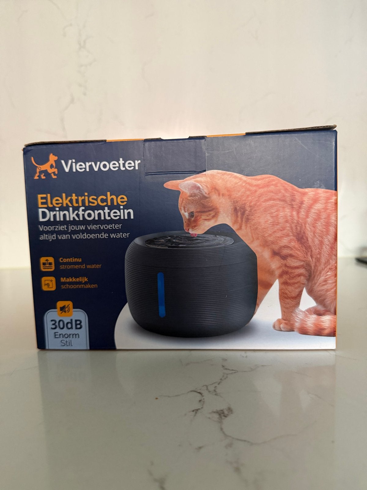NIEUW  Ronde Drinkfontein- Incl 2 Filters - 2,5L, Ophalen, Nieuw
