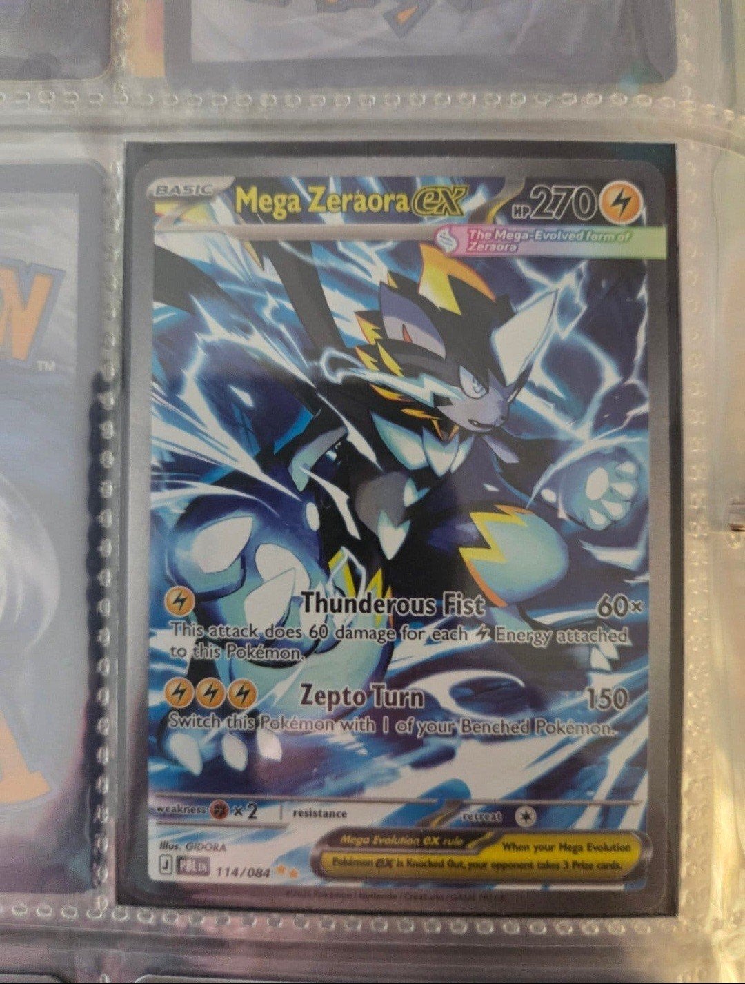 Mega Zeraora EX Pokémon Kaart 114/084, Ophalen of Verzenden