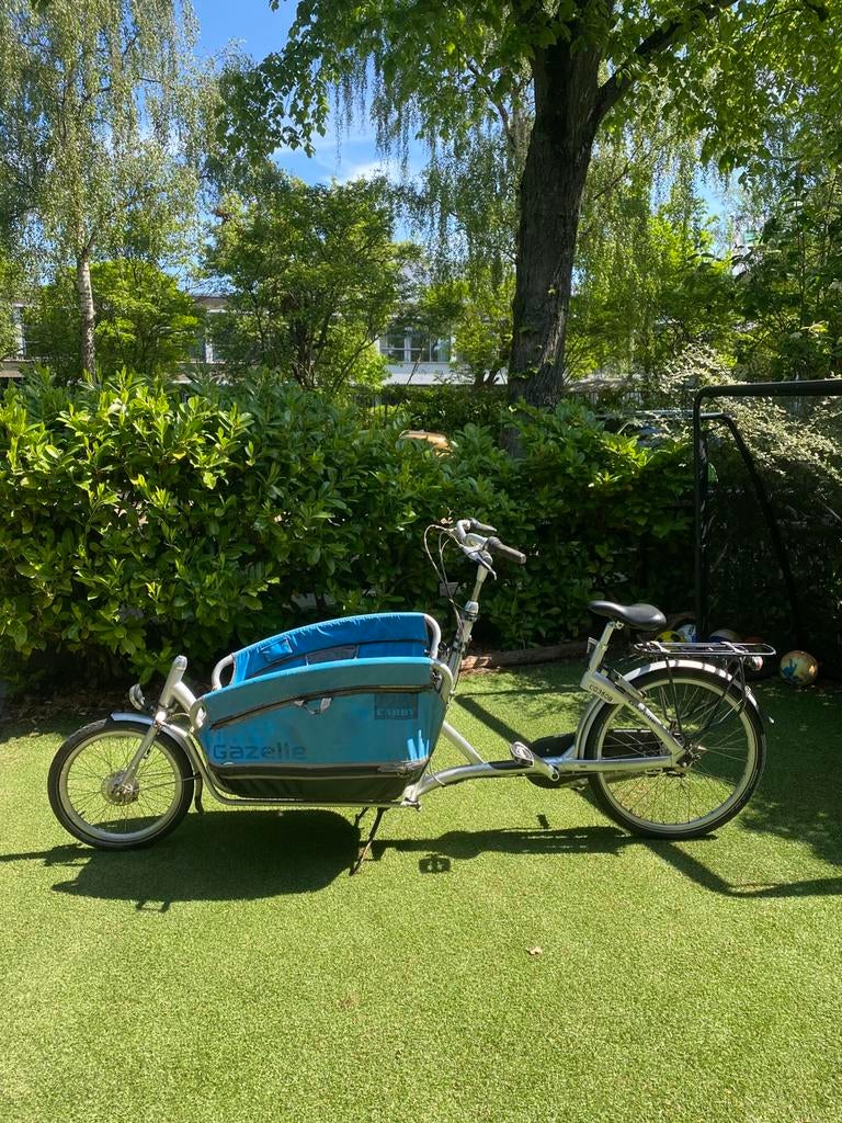 gazelle cabby bakfiets inklapbaar rijdt goed scherp geprijsd, Fietsen en Brommers, Fietsen | Bakfietsen, Gebruikt, Ophalen of Verzenden