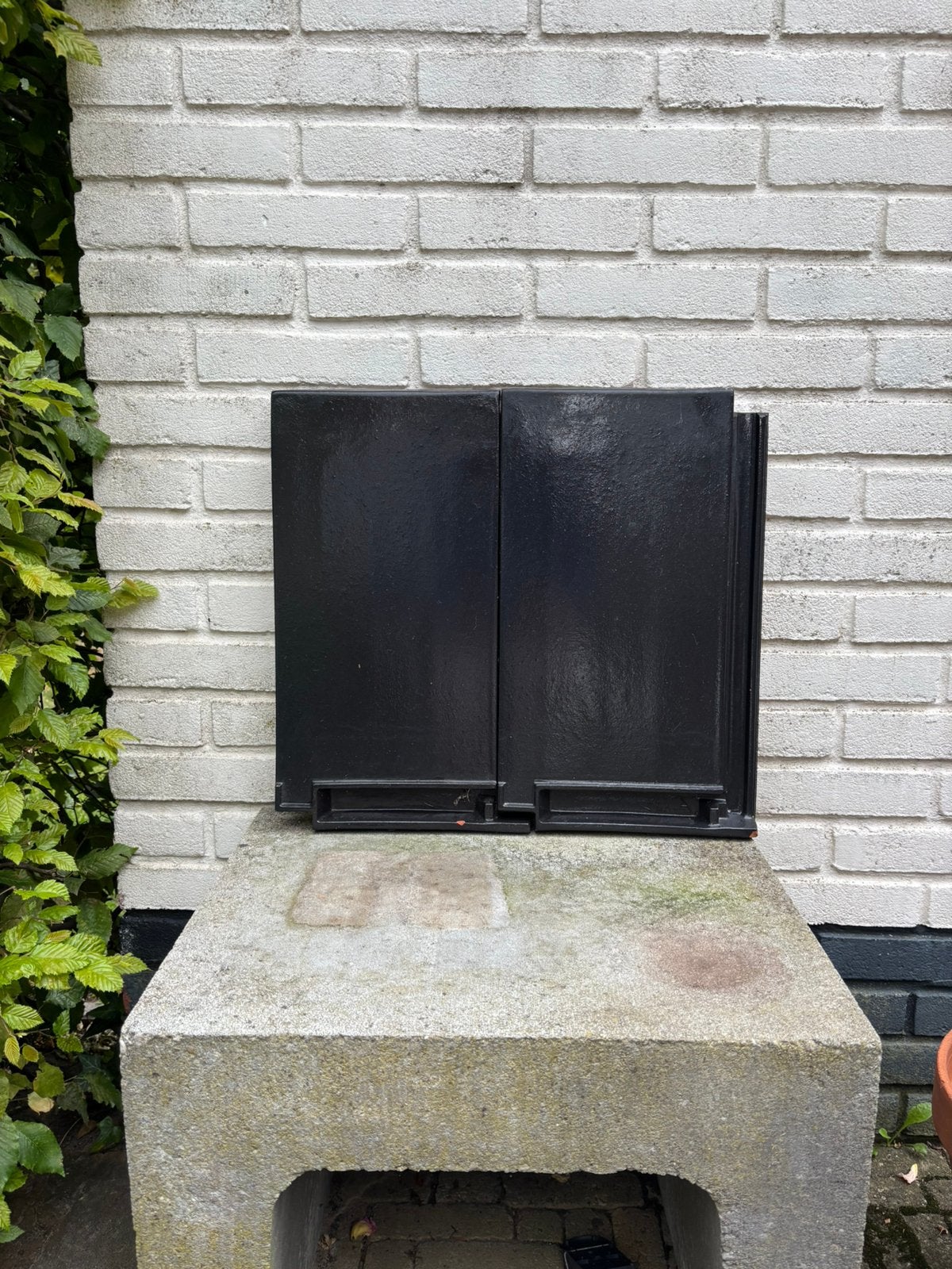 zwarte dakpan | Creaton Domino 291199, Doe-het-zelf en Verbouw, Dakpannen en Dakbedekking, Ophalen, Gebruikt, Steen of Klei, Zwart
