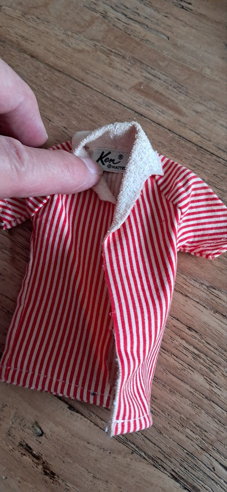Vintage overhemd mattel 1962 (Ken), Ophalen of Verzenden, Gebruikt, Pop