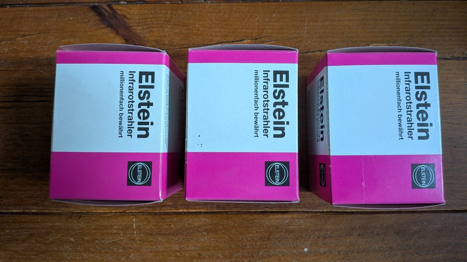 3x Elstein Donkerstraler 100W E27 - als nieuw in doos, Infraroodlamp, 60 watt of meer, Zo goed als nieuw, Overige merken
