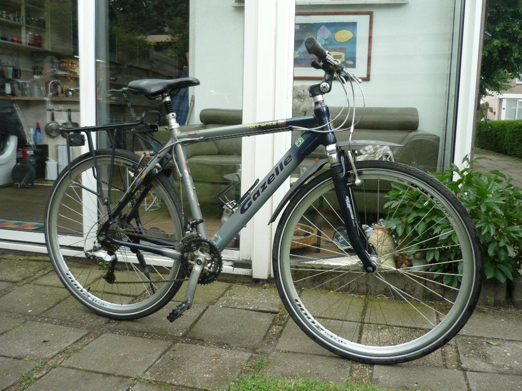 Gazelle torrente hybrid 52 cm met voorvering + xt 2e gratis, Fietsen en Brommers, Fietsen | Heren | Sportfietsen en Toerfietsen