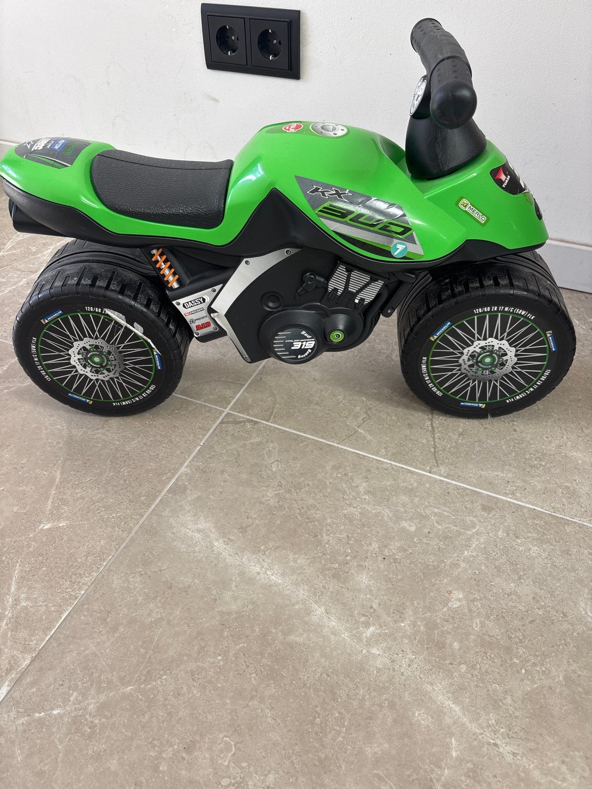 Groene loopmotor voor kinderen, Ophalen, Gebruikt