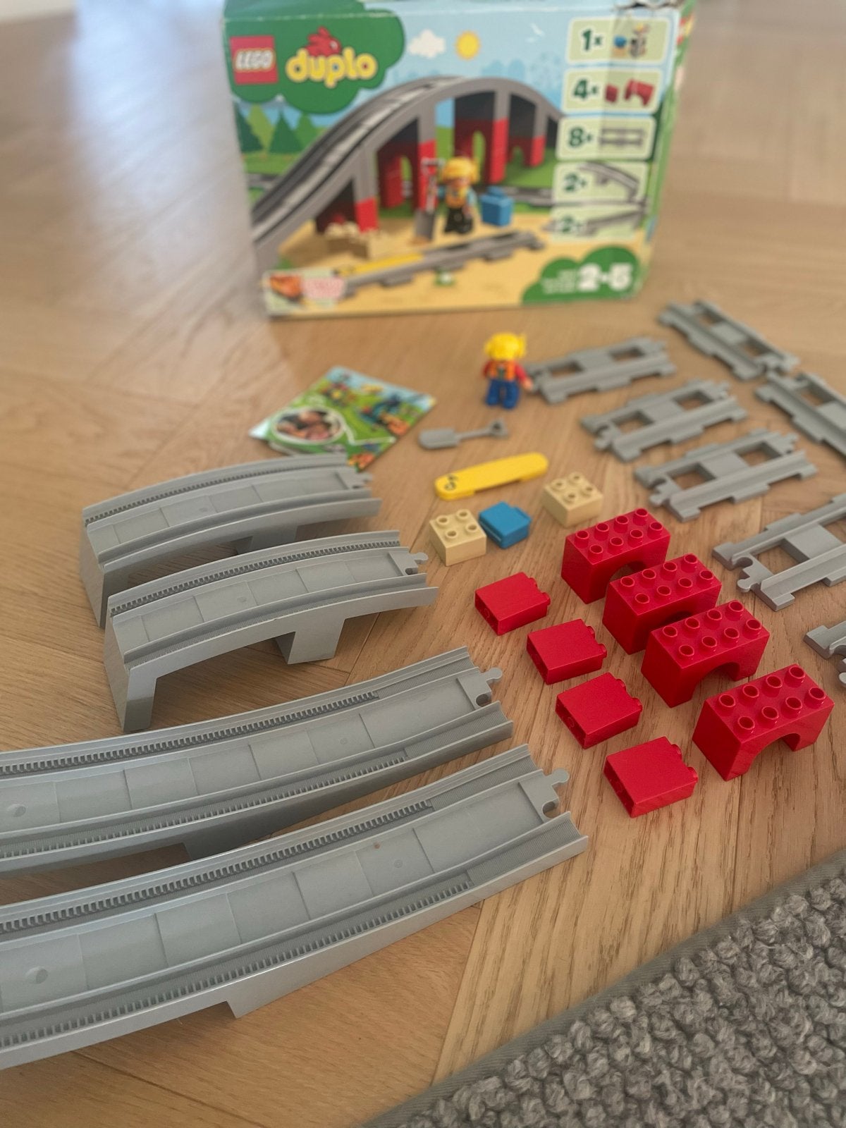 Lego Duplo Treinbrug en Rails Set (10872), Ophalen, Gebruikt, Overige thema's, Compleet