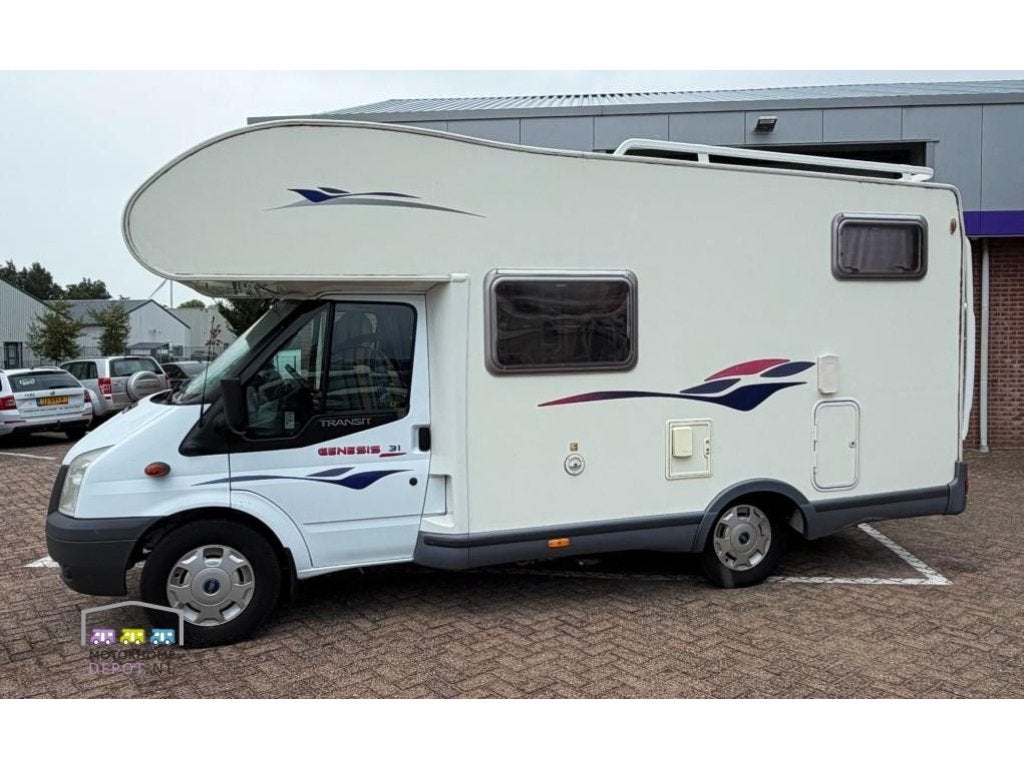 Challenger Genesis 31 Euro4 zeer goed onderhouden, Caravans en Kamperen, Campers, Alkoof, Kluisje, Ford, Koelkast