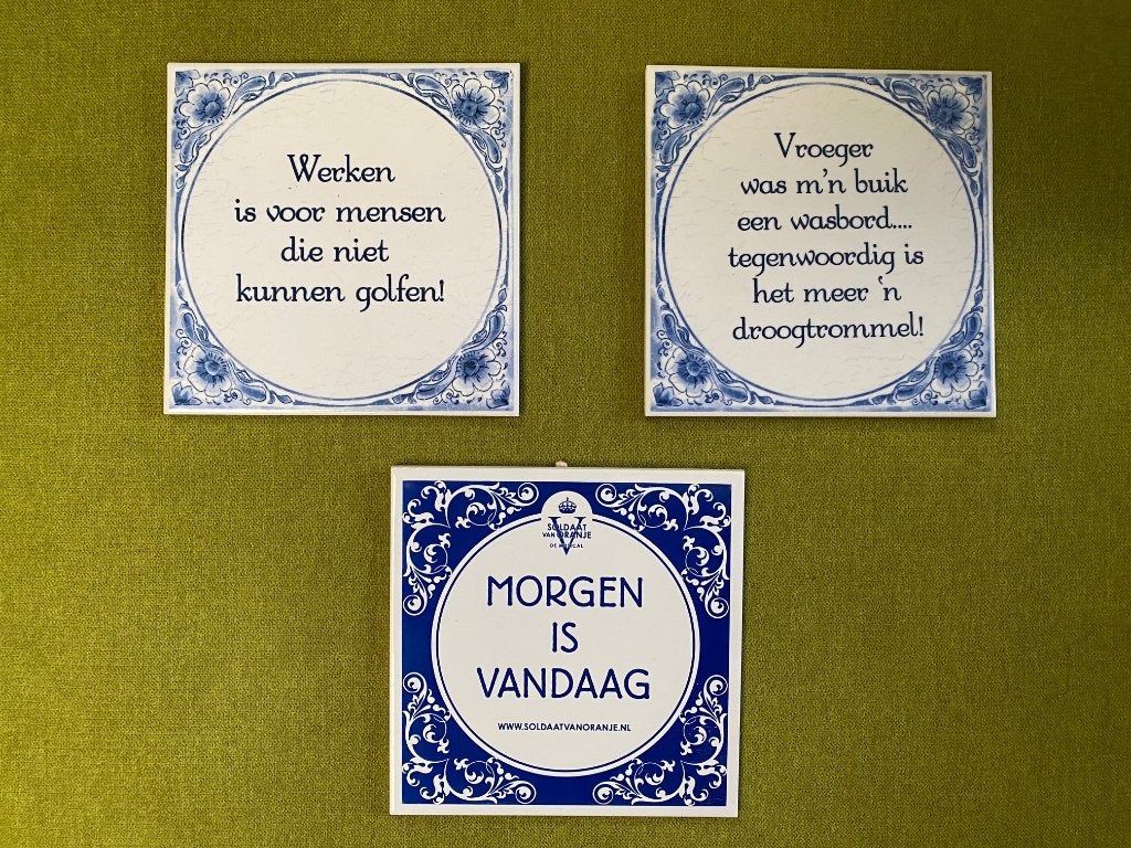 Tegels spreuken, Ophalen of Verzenden